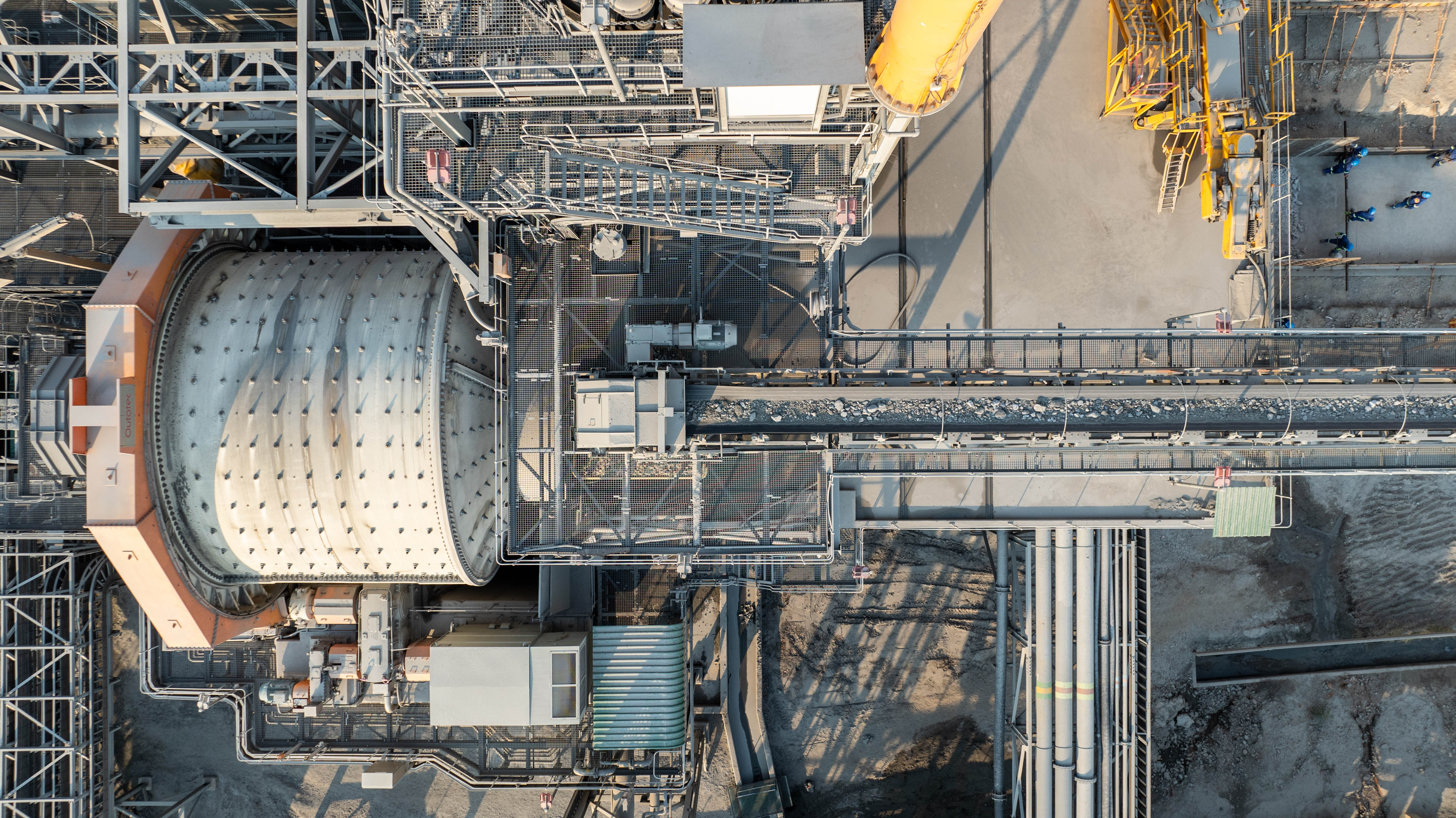 Aerial view of copper processing plant at International Resources Holding’s Mopani Copper Mines